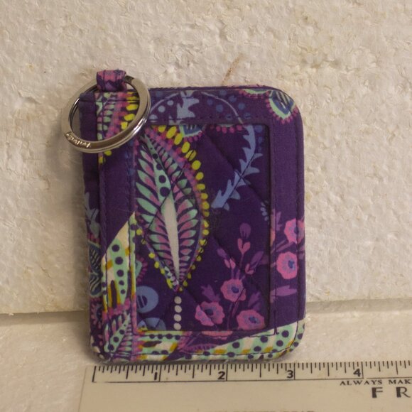 Vera Bradley Campus Double ID case in Retired Pattern Batik Leaves - Picture 5 of 5
